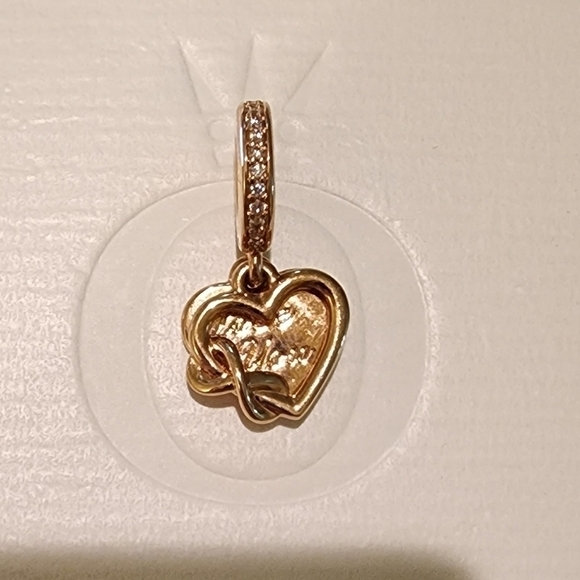 Love You Infinity Heart Dangle Charm - Picture 5 of 10